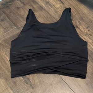 Sweaty Betty Black Sleeveless Crop Top